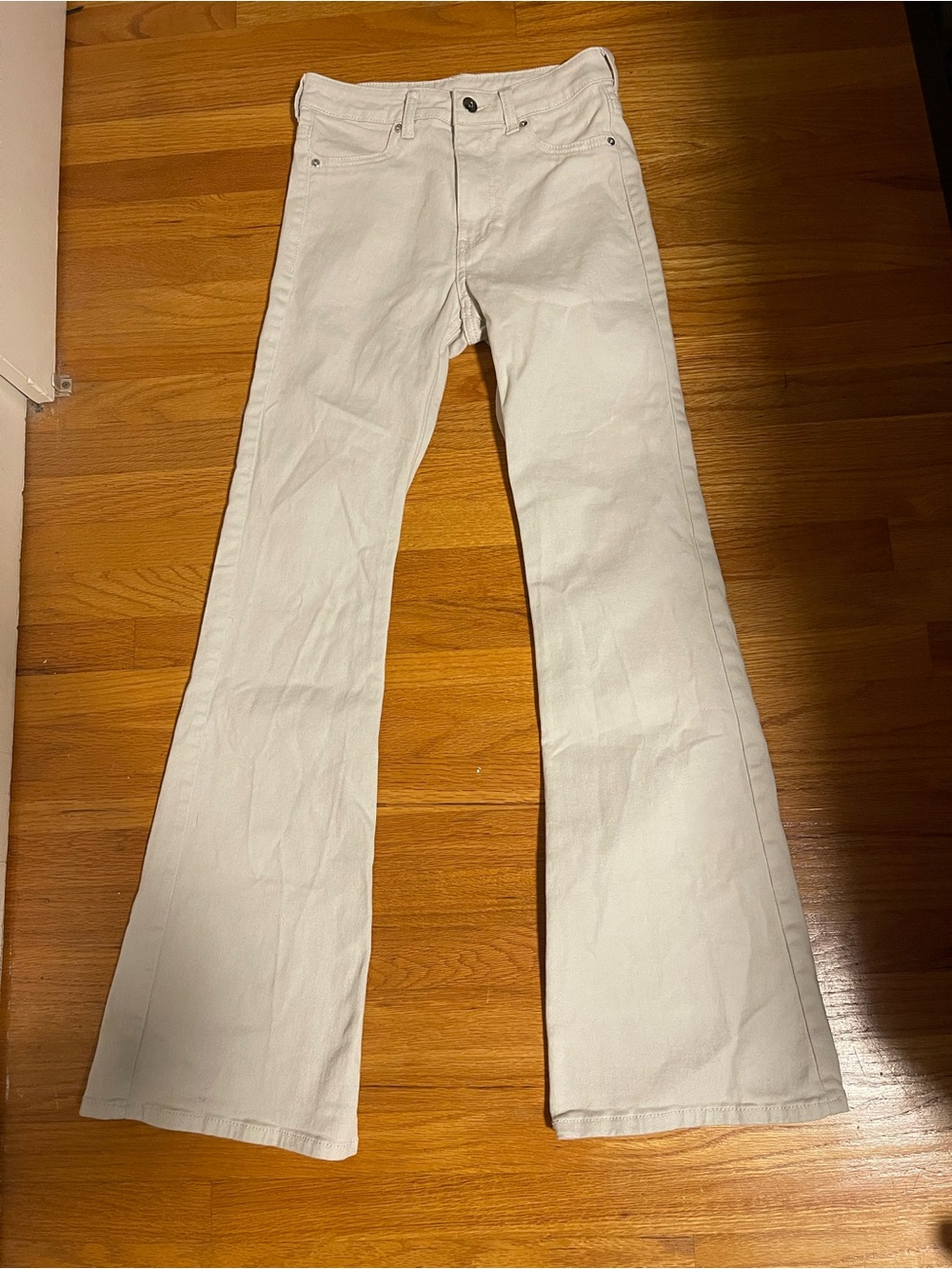 H&M White Flared Jeans - Flared